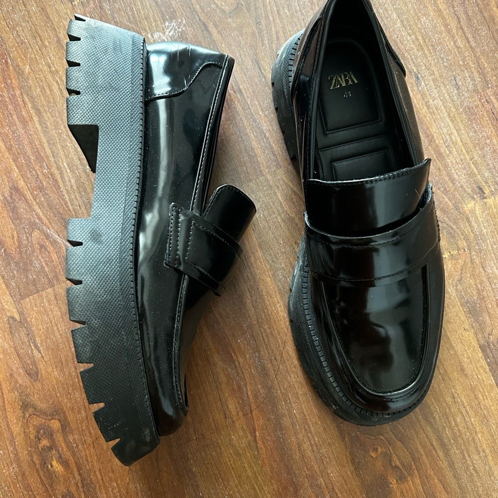 ZARA Lug Sole Loafers - size 41 - Picture 3 of 5
